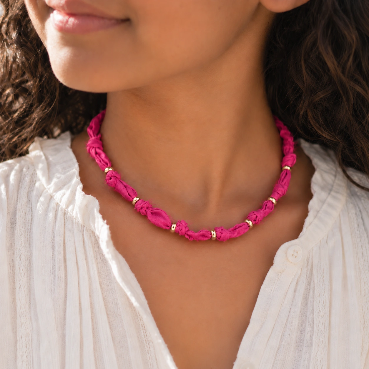 Liberty Ribbon Necklace (39 + 5 cm)
